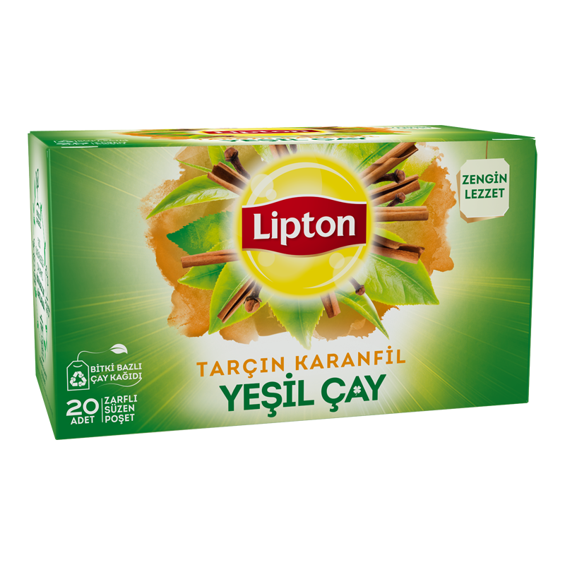 Lipton Karanfil ve Tarçınlı Yeşil Çay 20'li Bitki Çayı - Thumbnail