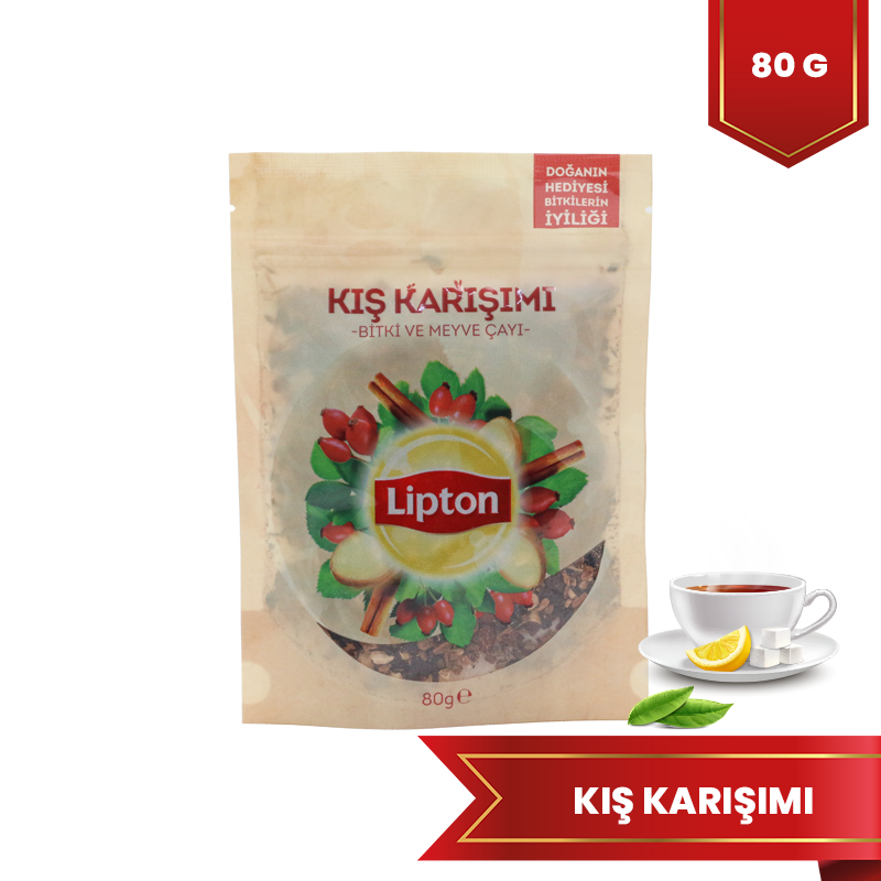 Lipton Kış Karışımı Dökme Bitki Çayı 80 Gr - 1