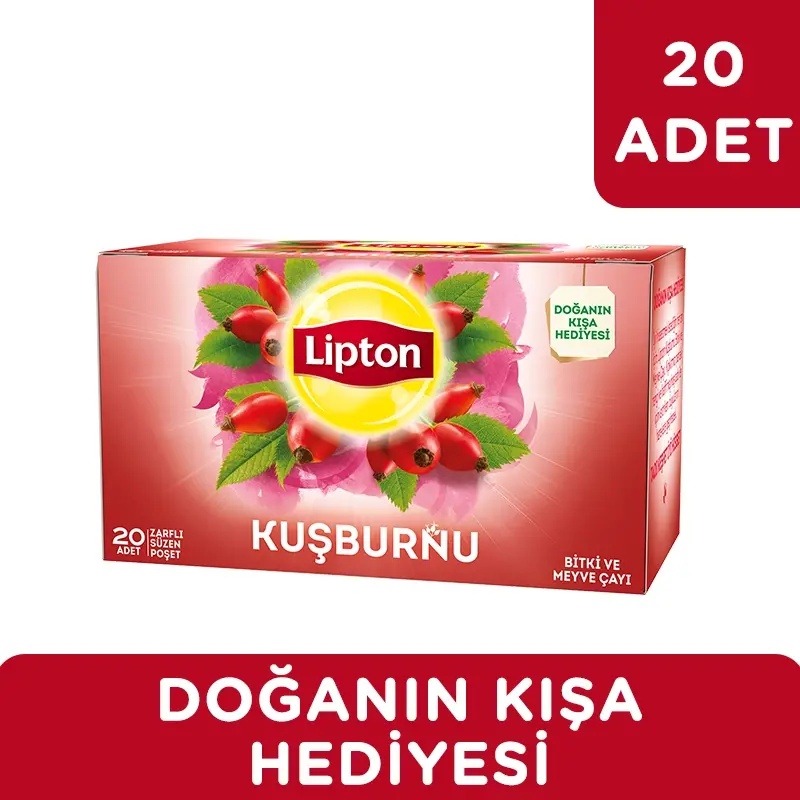 Lipton Kuşburnu Bitki Çayı 20 Adet - LİPTON ÇAY (1)