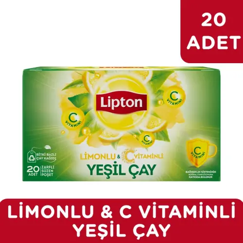 Lipton Limonlu Yeşil Çay 20'li Bitki Çayı - 2
