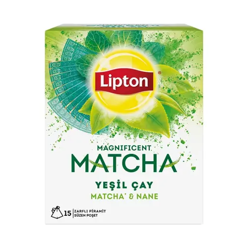 Lipton Magnificent Matcha Nane Yeşil Çay 22,5 gr 15'li Bitki Çayı - 3