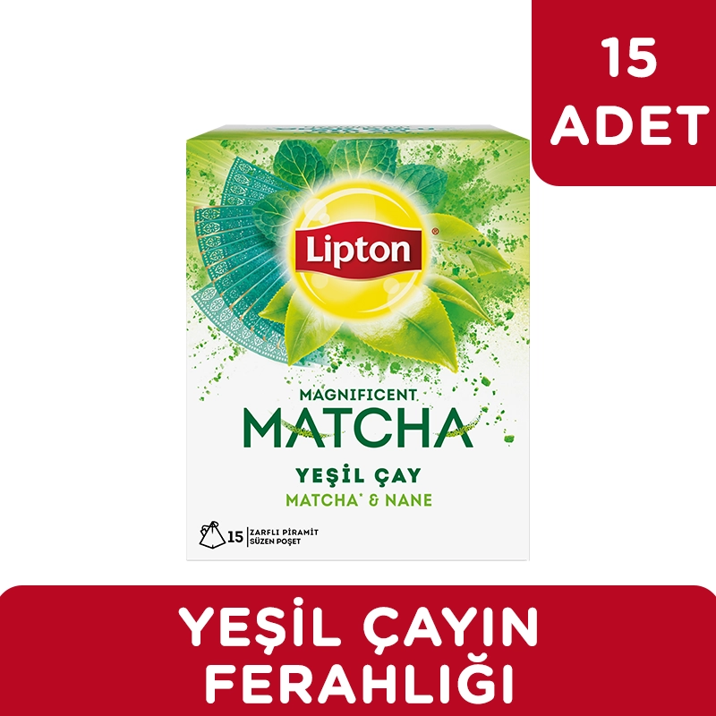 Lipton Magnificent Matcha Nane Yeşil Çay 22,5 gr 15'li Bitki Çayı - 2