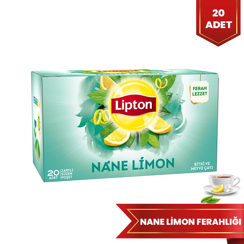 Lipton Nane Limon Bitki Çayı 20'li