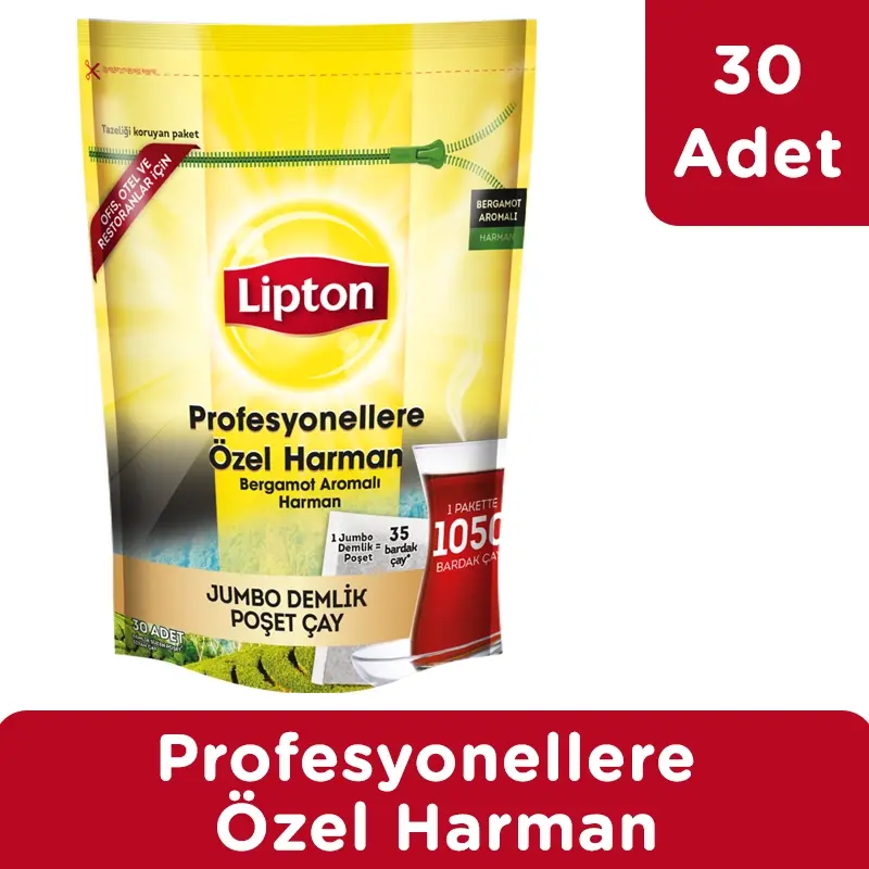 Lipton Profesyonellere Özel Harman Jumbo Demlik Poşet Çay 25 Gr x 30 Adet - 2