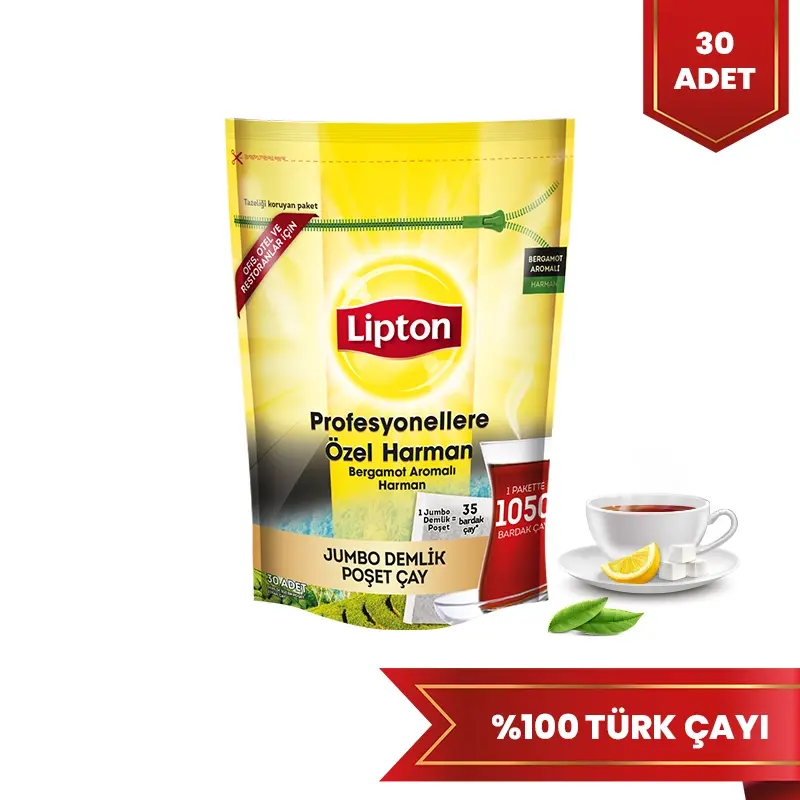 Lipton Profesyonellere Özel Harman Jumbo Demlik Poşet Çay 25 Gr x 30 Adet - 1