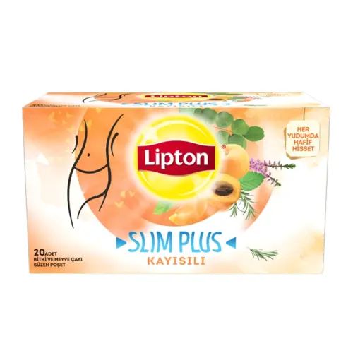 Lipton Slim Plus Kayısılı Bardak Poşet Çay 20'li Bitki Çayı - 3