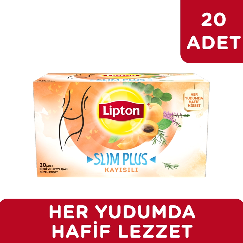 Lipton Slim Plus Kayısılı Bardak Poşet Çay 20'li Bitki Çayı - 2