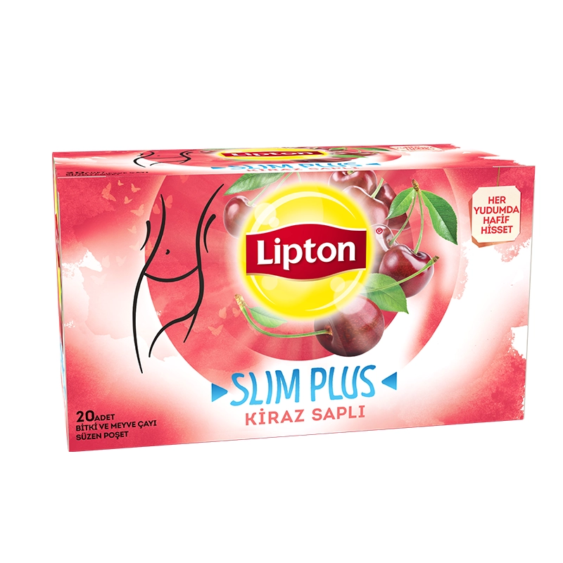 Lipton Slim Plus Kiraz Saplı Bardak Poşet Çay 20'li Bitki Çayı - 5