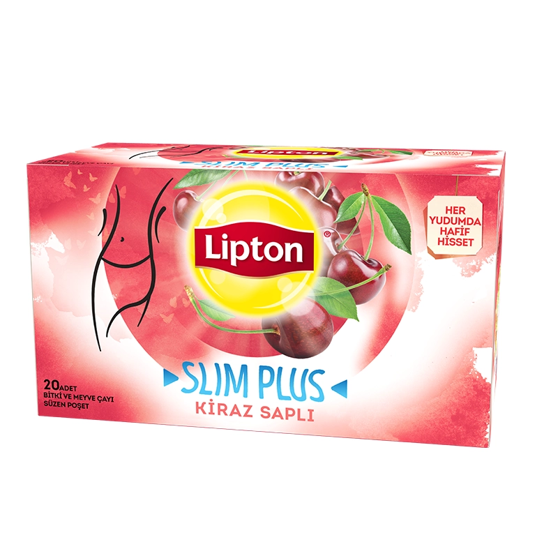 Lipton Slim Plus Kiraz Saplı Bardak Poşet Çay 20'li Bitki Çayı - 6