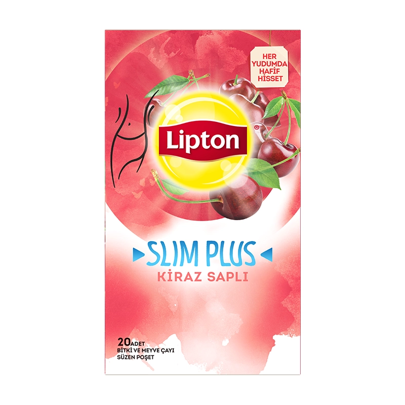 Lipton Slim Plus Kiraz Saplı Bardak Poşet Çay 20'li Bitki Çayı - 4