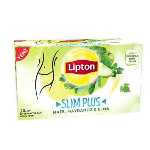 Lipton Slim Plus Mate Maydanoz Elma Bardak Poşet Çay 20'li Bitki Çayı - 5