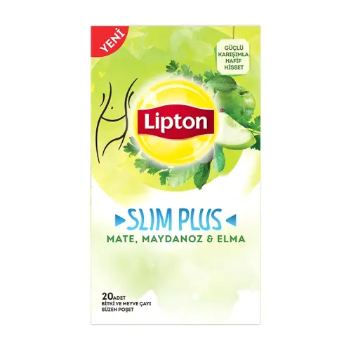 Lipton Slim Plus Mate Maydanoz Elma Bardak Poşet Çay 20'li Bitki Çayı - 4