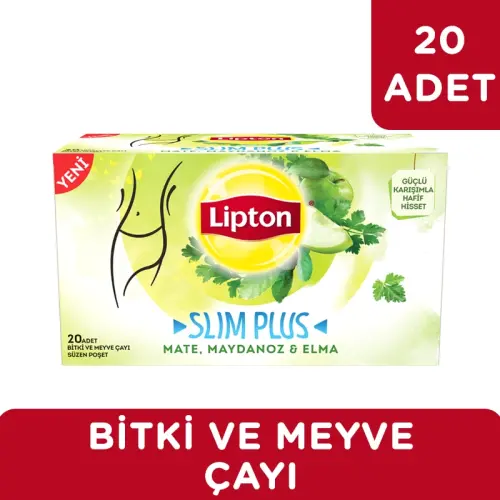 Lipton Slim Plus Mate Maydanoz Elma Bardak Poşet Çay 20'li Bitki Çayı - 2