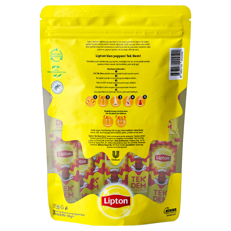 Lipton Tek Dem Classic 1,9 Gr 10'lu Paket 20 Bardak - 5