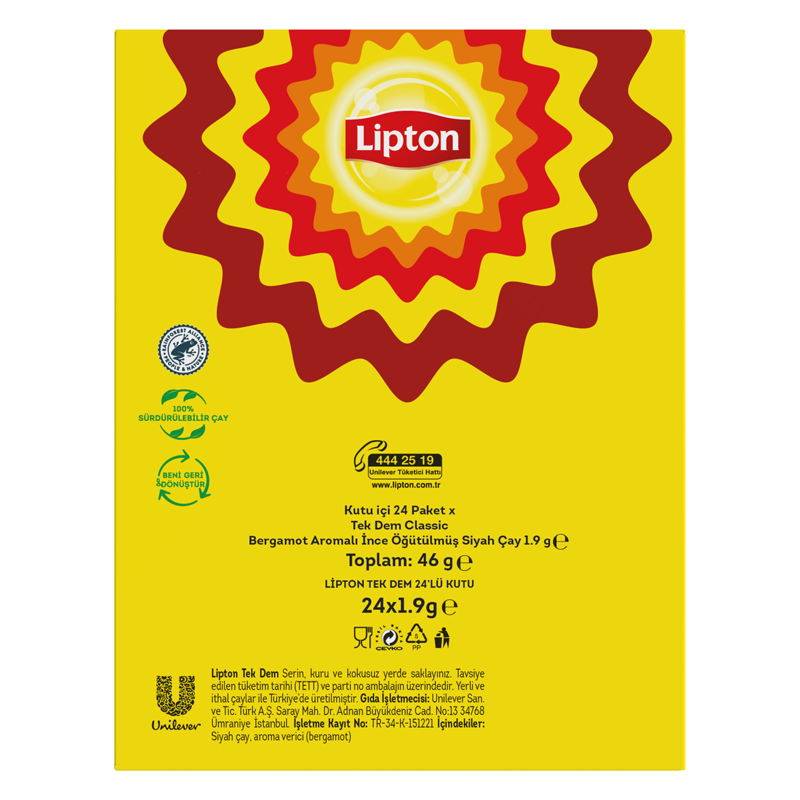 Lipton Tek Dem Classic 1,9 Gr 24'lü Kutu 48 Bardak - 5