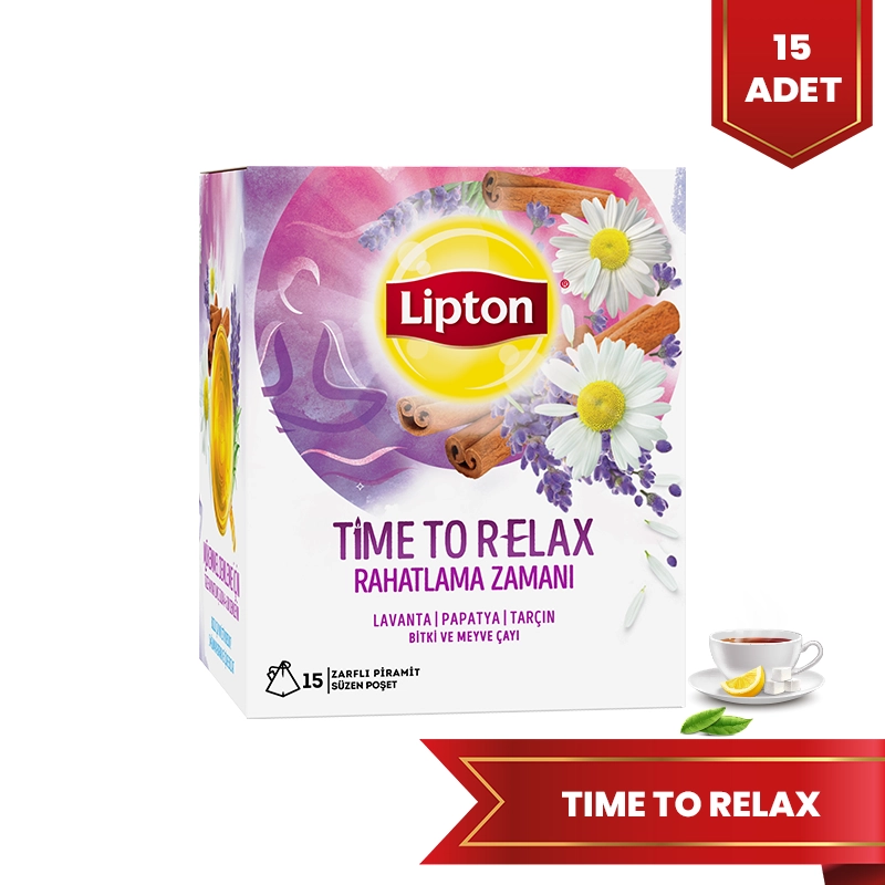 Lipton Time To Relax 15'li Bardak Süzen Poşet Çay - Thumbnail