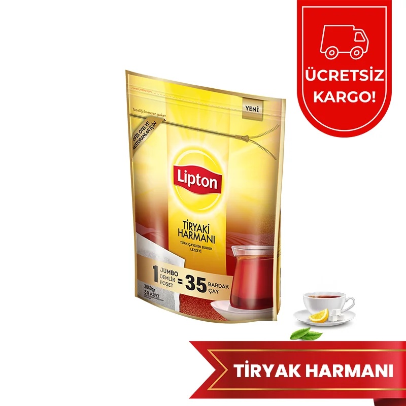 Lipton Tiryaki Jumbo Demlik Poşet Çay 35Grx30 Adet - 1
