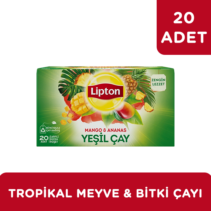 Lipton Tropikal Yeşil Bardak Poşet Çay 20'li - 2