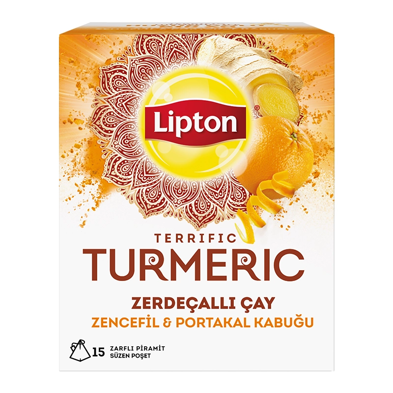 Lipton Turmeric Bardak Poşet Süzen Çay 15'li - Thumbnail
