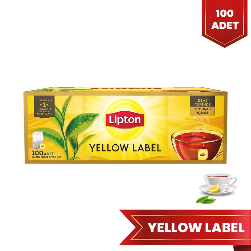 Lipton Yellow Label 100' lü Bardak Poşet Çay - 1