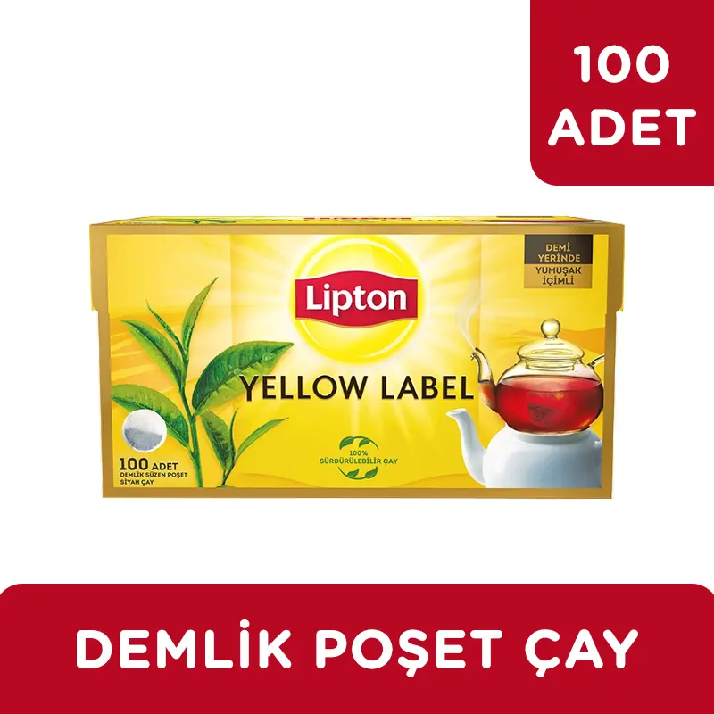 Lipton Yellow Label 100' lü Demlik Poşet Çay - 2