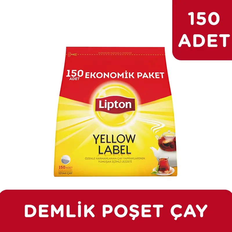 Lipton Yellow Label 150 Adetli Demlik Poşet Çay 480 Gram - LİPTON ÇAY (1)