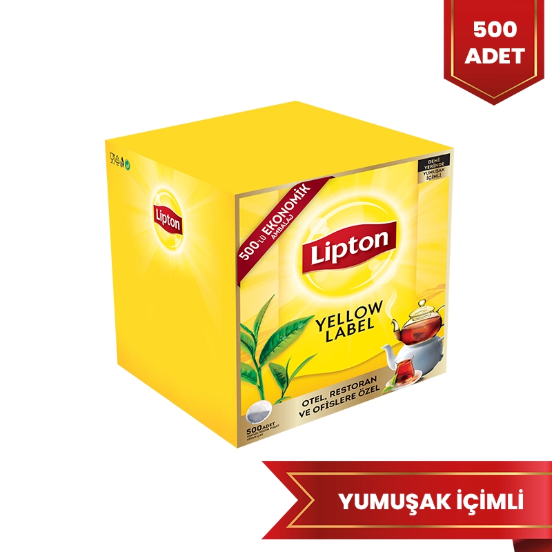 Lipton Yellow Label 500'lü Demlik Poşet Çay - 1