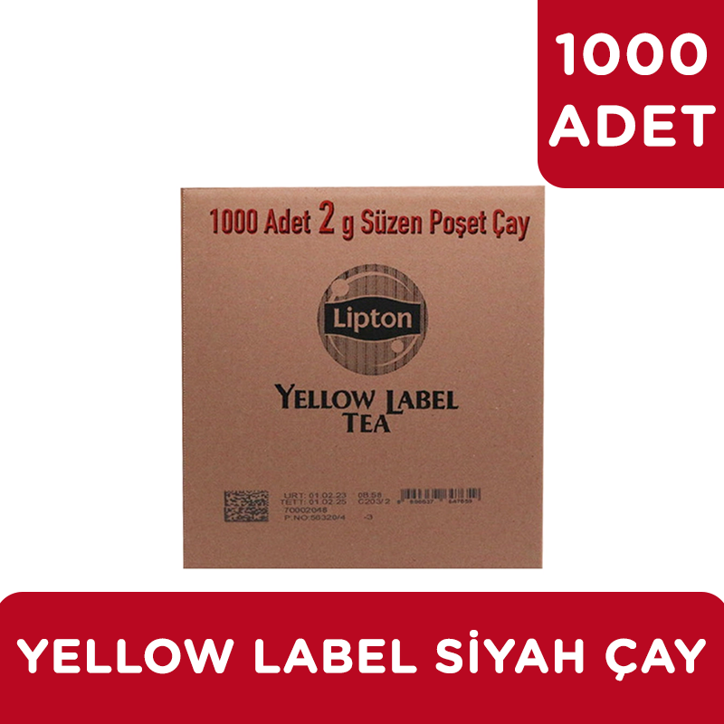 Lipton Yellow Label Bardak Poşet Çay 2gr 1000li 69700875 - 2