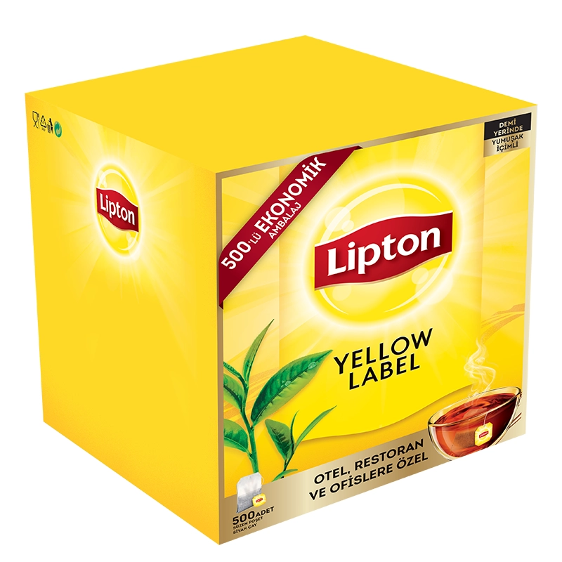 Lipton Yellow Label Bardak Poşet Çay 500'lü 2 Gram