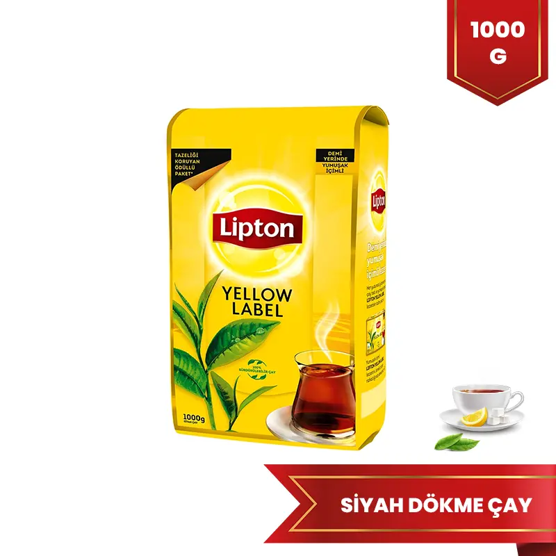Lipton Yellow Label Dökme Siyah Çay 1000 G - 1