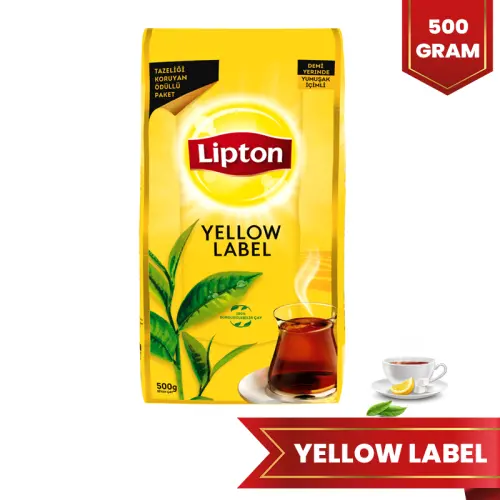 Lipton Yellow Label Dökme Siyah Çay 500 G 16 Paket Koli - 1