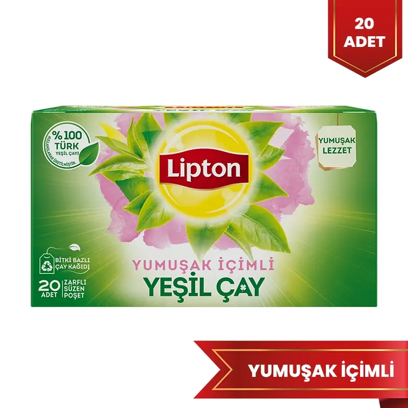 Lipton Yeşil Çay Yumuşak İçimli 20'li Bitki Çayı - 1