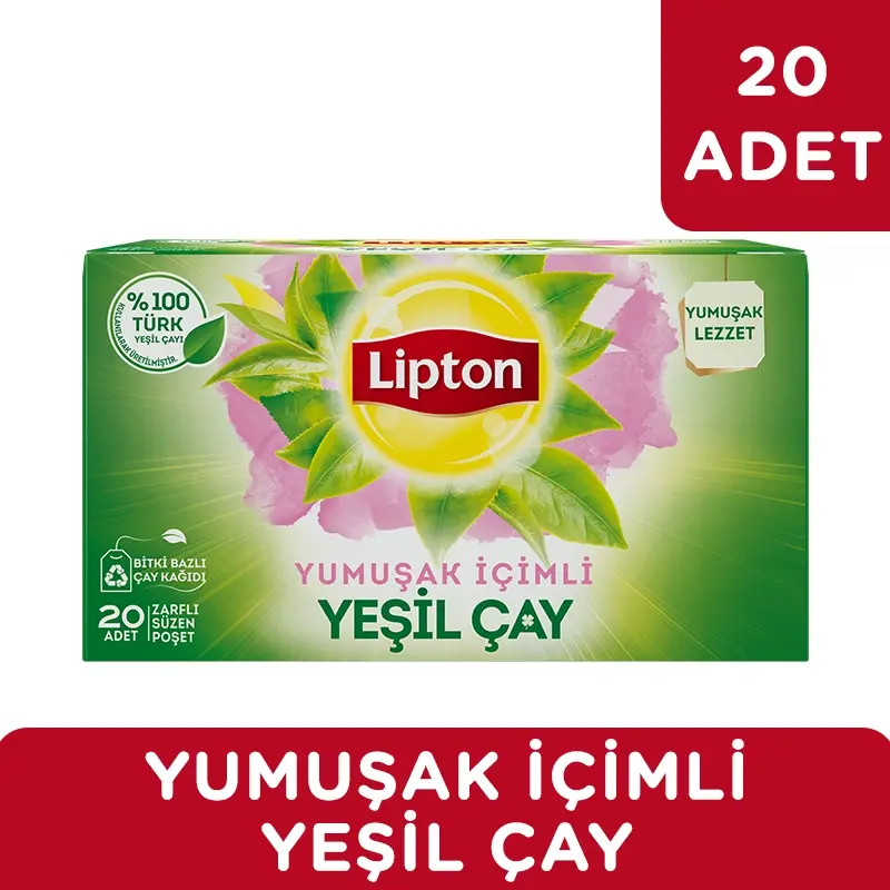 Lipton Yeşil Çay Yumuşak İçimli 20'li Bitki Çayı - 2