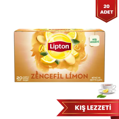 Lipton Zencefil ve Limon Bardak Poşet Çay 20'li - 1