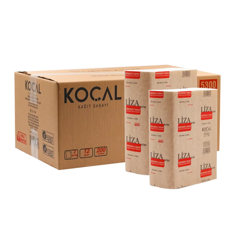 Liza Ultra Dispenser Z Katlı Havlu 200 Lü 12 Paket Koçal - 1