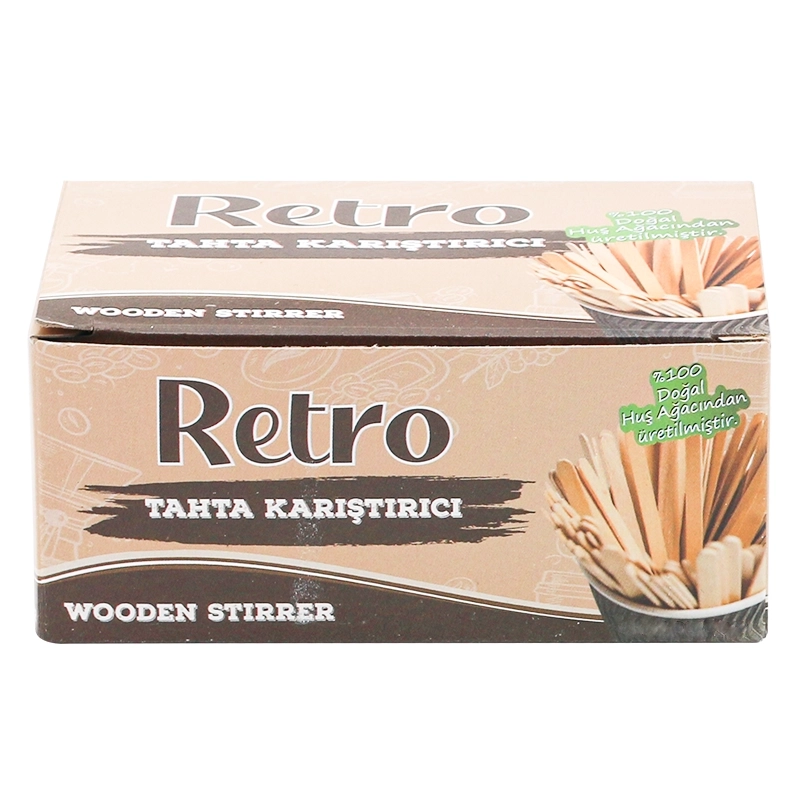 Retro Tahta Karıştırıcı Ekonomik Çay Kahve Karıştırıcı - 2