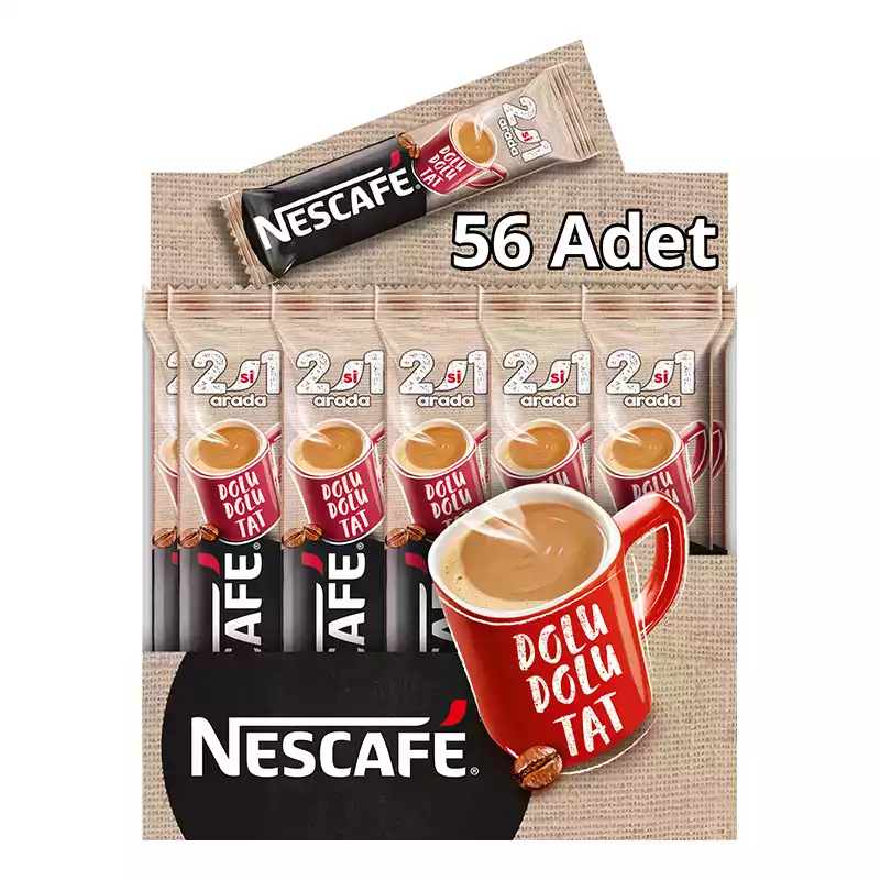 Nestle Nescafe 2'si 1 Arada Kahve 10gr X 56'lı Paket - 1