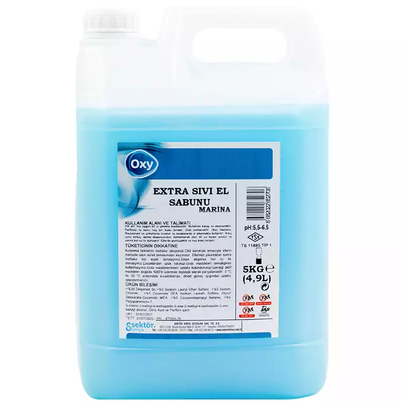 Oxy Extra Sıvı El Sabunu Mavi 5 Kg