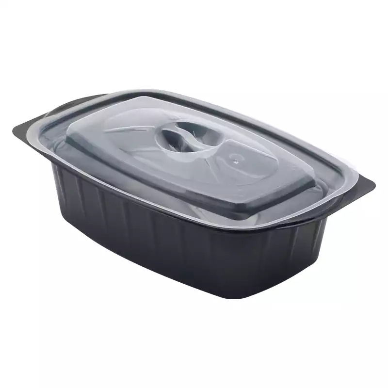 Özge Plastik Sıcak Yemek Kabı 750Gr Mikrodalga Gıda Kabı 300 Lü Set - 1