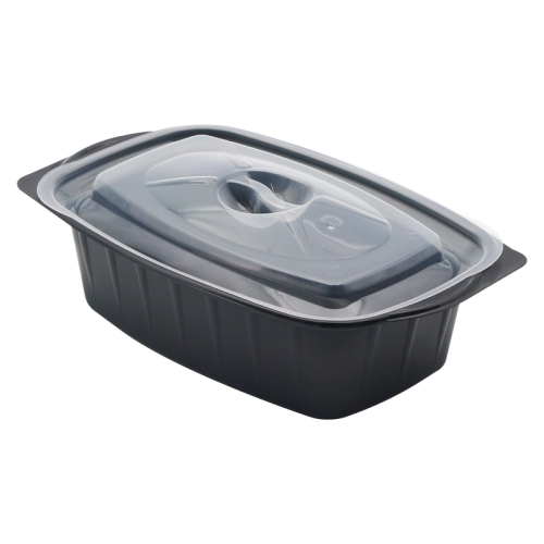 Özge Plastik Sıcak Yemek Kabı 750Gr Mikrodalga Gıda Kabı 300 Set - 1