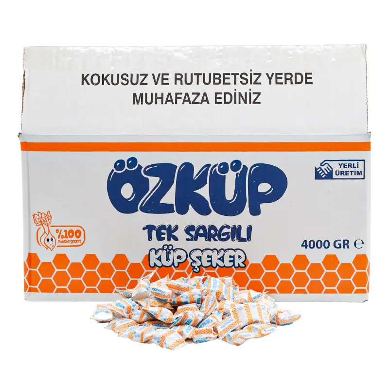 Özküp Tek Sargılı Küp Şeker 4000 Gr - 1