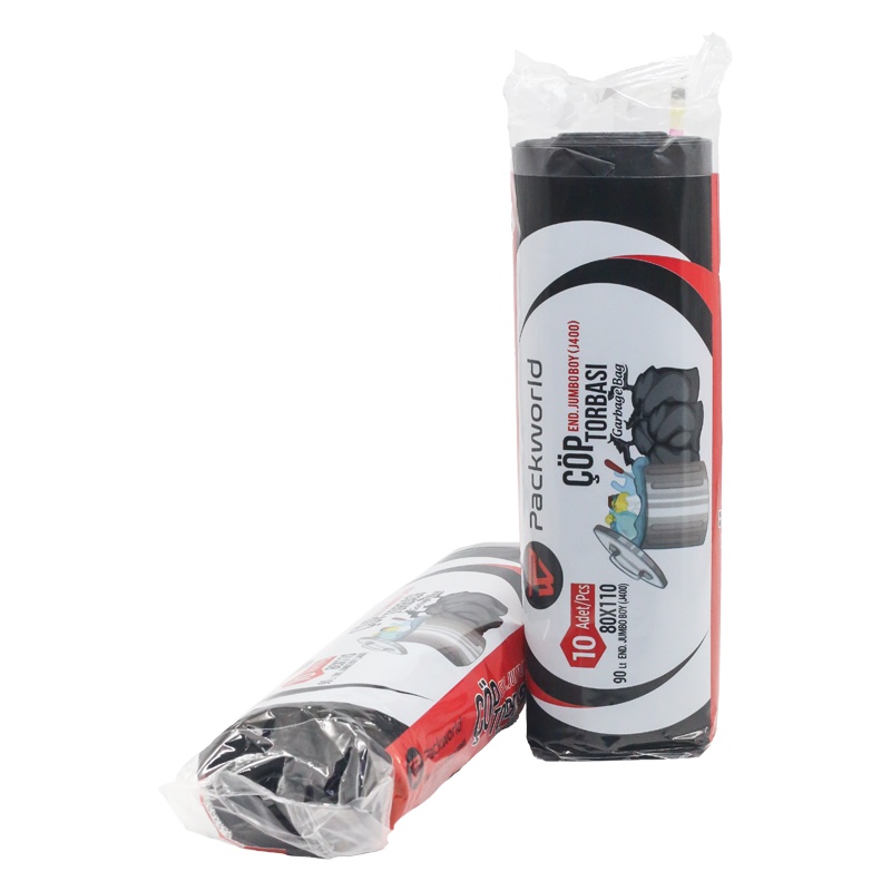 Packworld 400 Gr Jumbo Siyah Çöp Poşeti 80x110 - 1