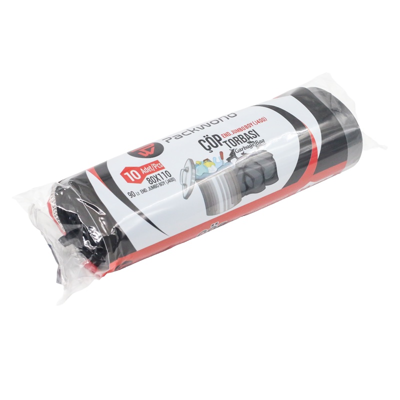 Packworld 400 Gr Jumbo Siyah Çöp Poşeti 80x110 - PACKWORLD (1)