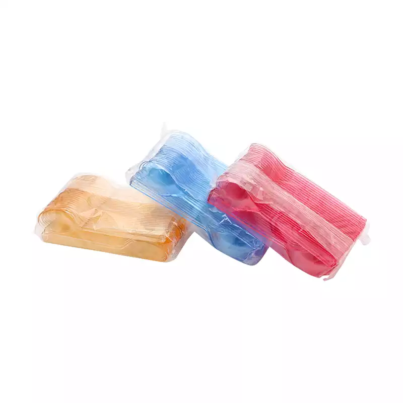 Plastik Renkli Dondurma Kaşığı 50 Adet Poppy - Thumbnail