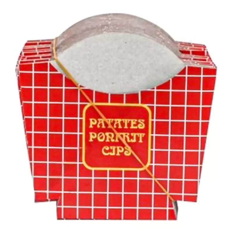 Poppy Karton Kızarmış Patates Kutusu 100'lü Cips Kutusu Fastfood - Thumbnail