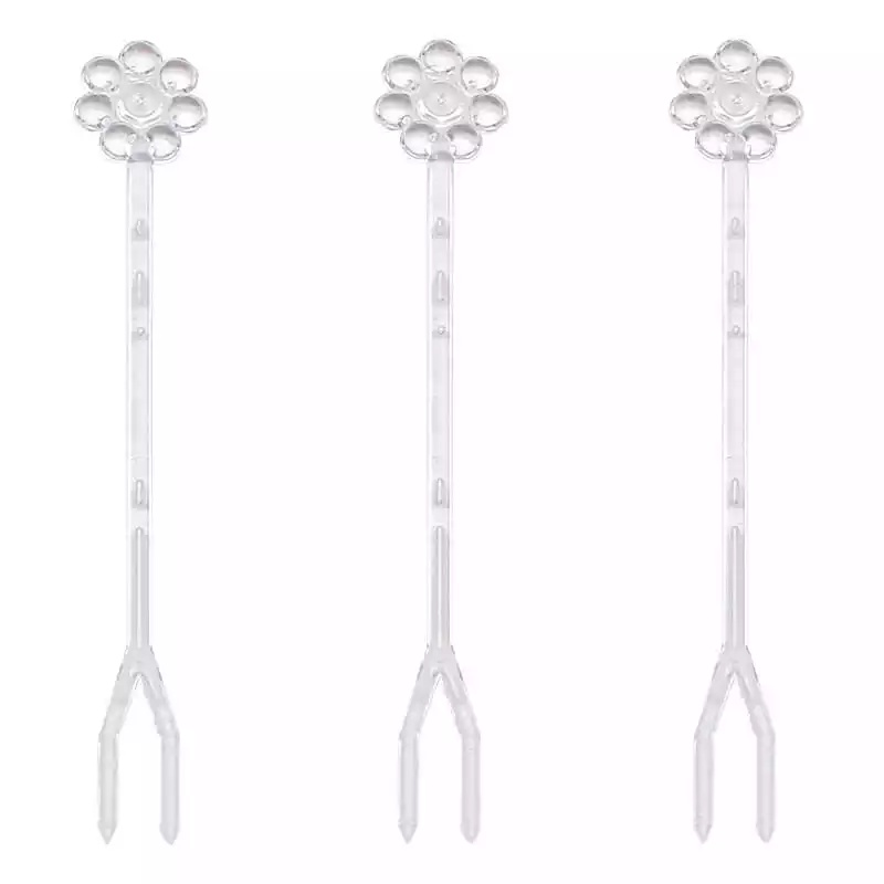 Poppy Şeytan Çatalı Şeffaf 1000'li Plastik - POPPY (1)