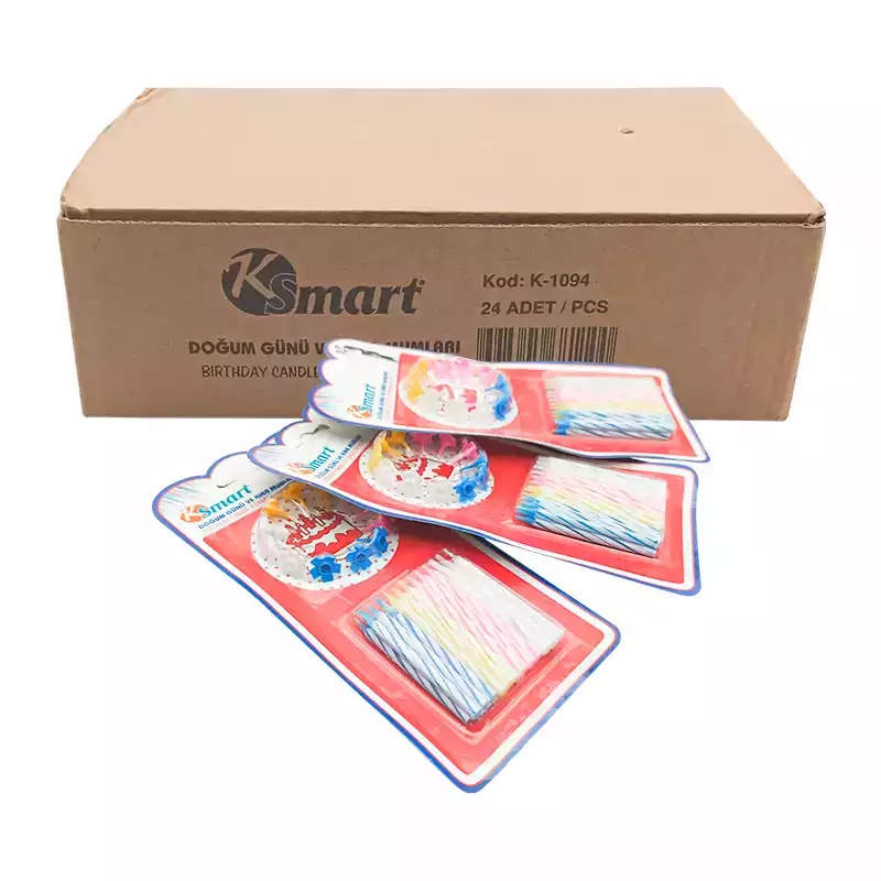 Renkli Pasta Mumu Set 24 Lü - K SMART