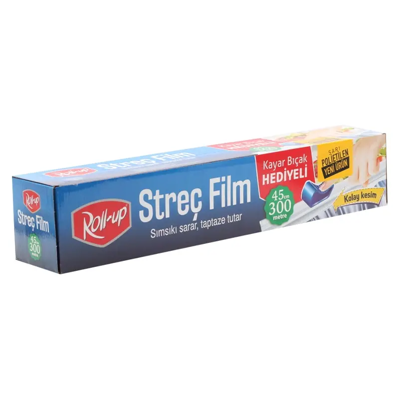 Roll-Up Sarı Polietilen Streç Film 45x300 Metre 8 Mikron - 3