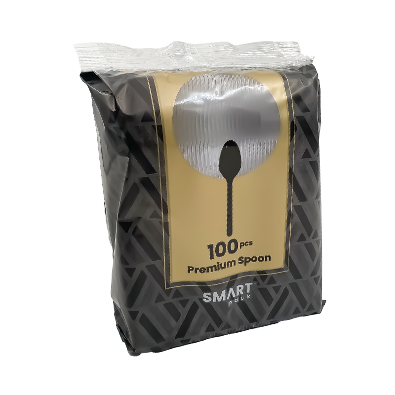 Smart Pack Premium Plastik Kaşık Şeffaf 2,8 Gr 100Lü - 5