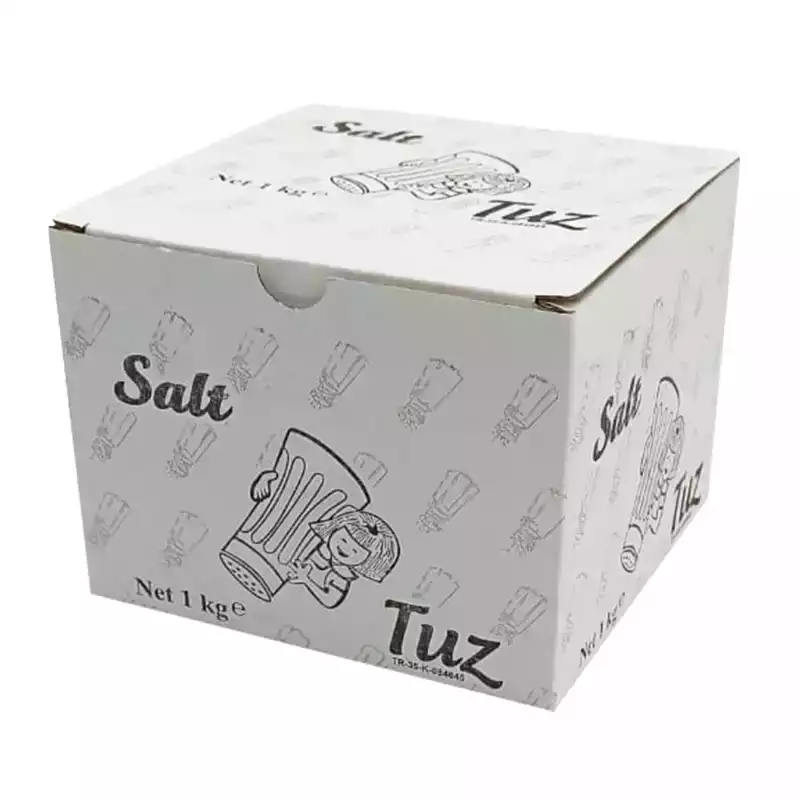 Paketli Stick Tuz Tek kullanımlık Karton Kutu 1 kg - Thumbnail